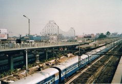 Howra station and Howrah Bridge